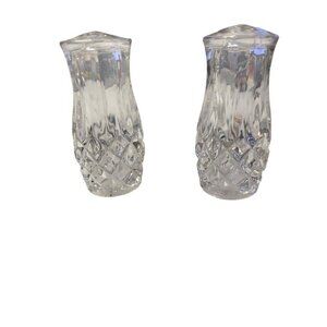 Gorham King Edward Collection Full Lead Crystal Salt & Pepper Shakers - 1980's
